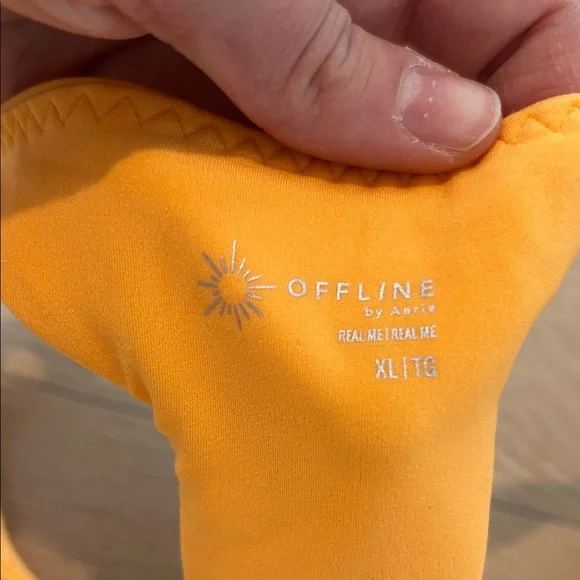 NWT Orange Racerback cropped sports tank/sportsbra - Picture 2 of 7